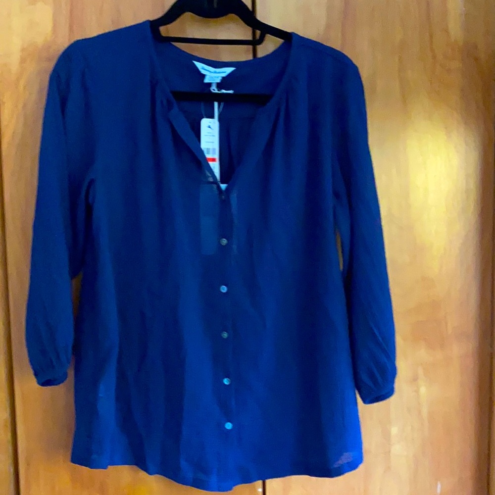Navy blue women’s blouse